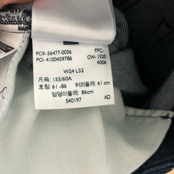 Levi’s Made & Crafted 721 Paneled High Rise Skinny Jeans 24/32 - Picture 9 of 12